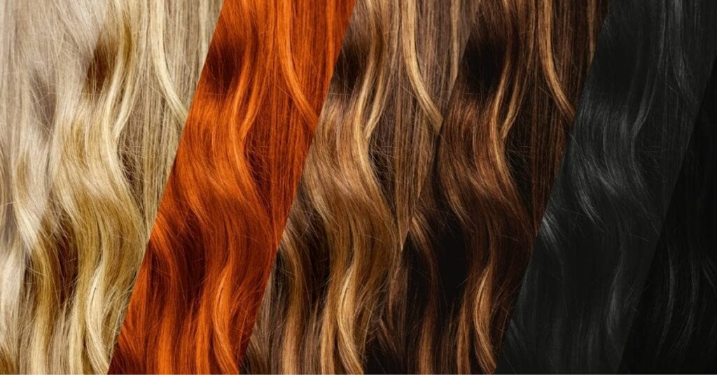 different hair color